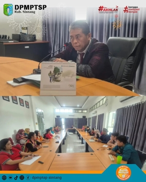 Rapat Staf DPMPTSP Sintang Bahas Evaluasi Disiplin, Anggaran, dan Inovasi Pelayanan